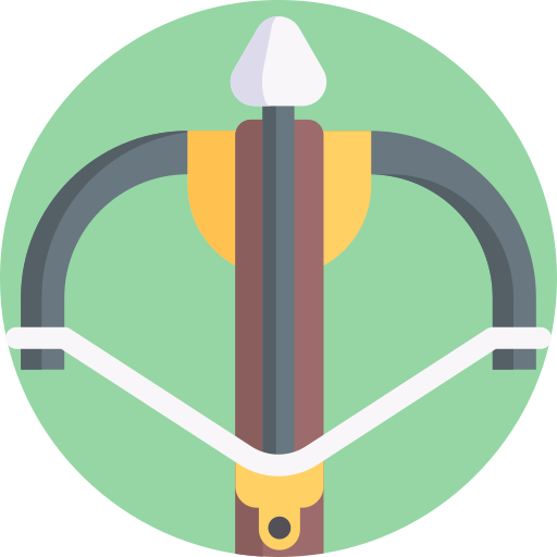 Crossbow Detailed Flat Circular Flat icon