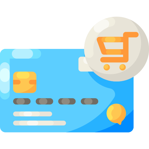 Credit card Special Shine Flat icon