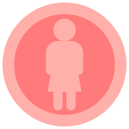 simbolo femminile Flaticons Flat icona