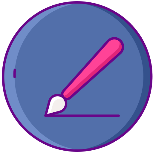 Paint brush Flaticons Lineal Color icon