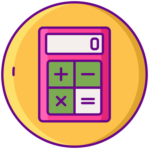 Calculator Flaticons Lineal Color icon