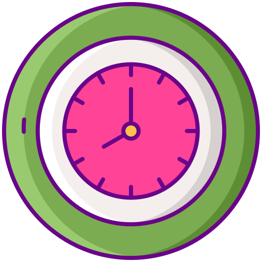 настенные часы Flaticons Lineal Color иконка
