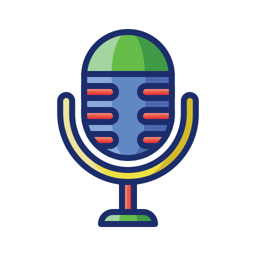 mikrofon Flaticons Lineal Color ikona