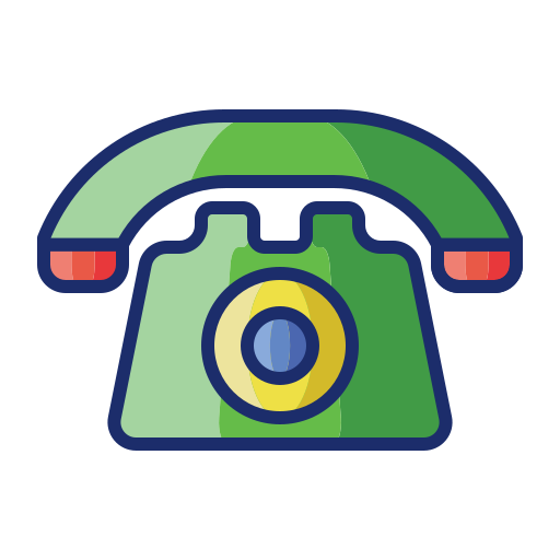 telefono Flaticons Lineal Color icona
