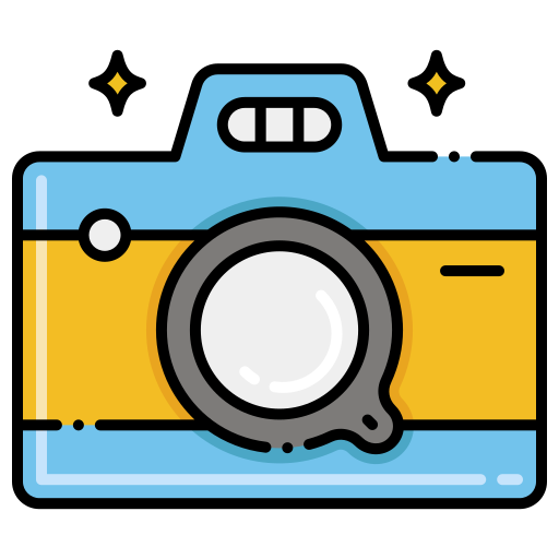 カメラ Flaticons Lineal Color icon