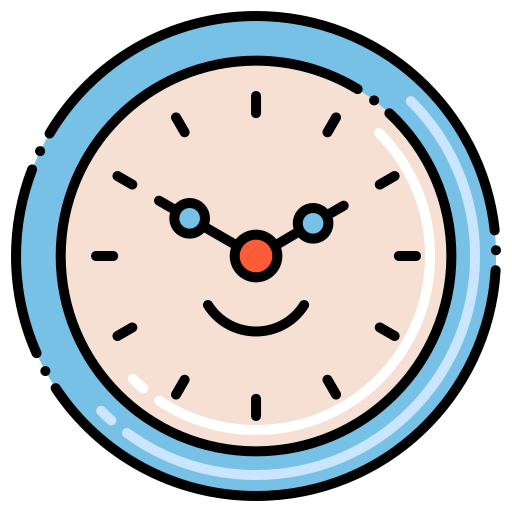 時計 Flaticons Lineal Color icon