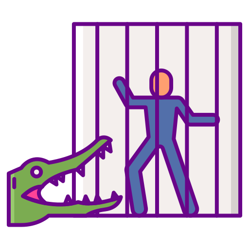 Cage of death Flaticons Lineal Color icon