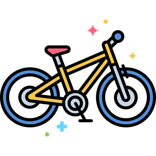 fiets Flaticons Lineal Color icoon