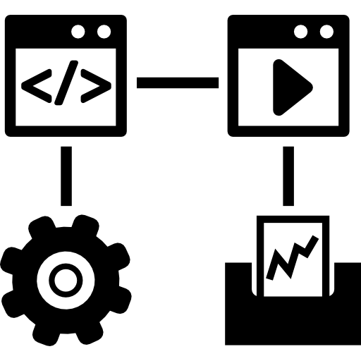 diagramma di flusso dei dati  icona