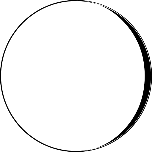 Moon phase symbol  icon