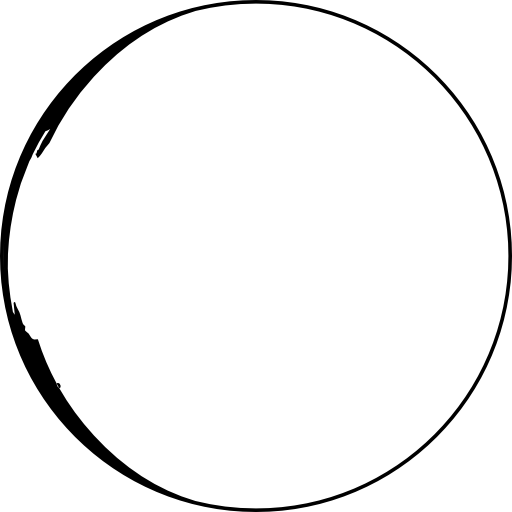 símbolo de la fase de luna nueva  icono