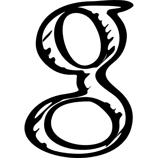 Google sketched social letter logo  icon