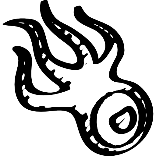 squidoo skizzierte ein soziales logo  icon