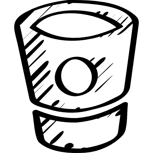 Bitbucket sketched social logo outline  icon