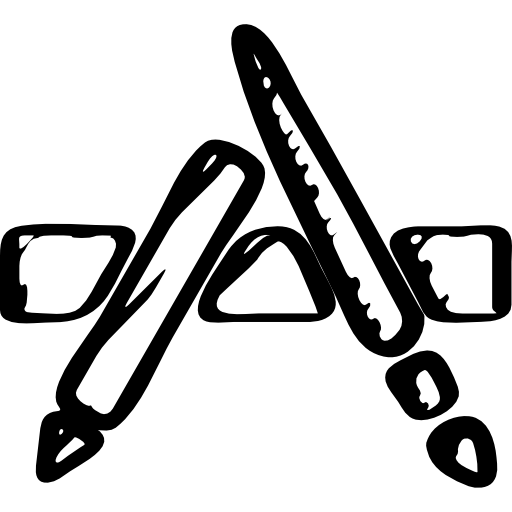 App sketched logo  icon