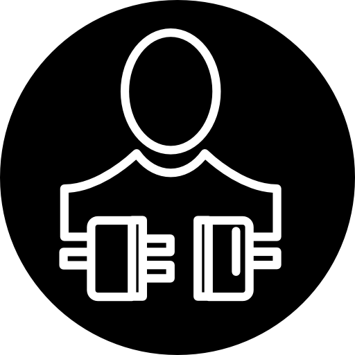 simbolo di contorno di persone e connessioni all'interno di un cerchio  icona