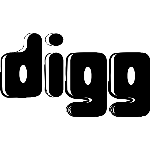 digg ha abbozzato il simbolo del logo sociale  icona