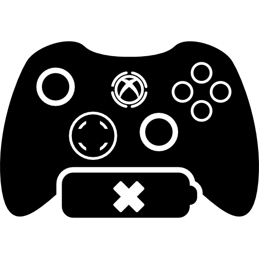 電池なしのシンボルが付いたゲーム コントロール  icon