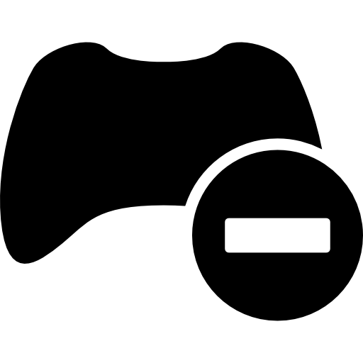 annulla il simbolo dell'interfaccia di controllo del gioco  icona