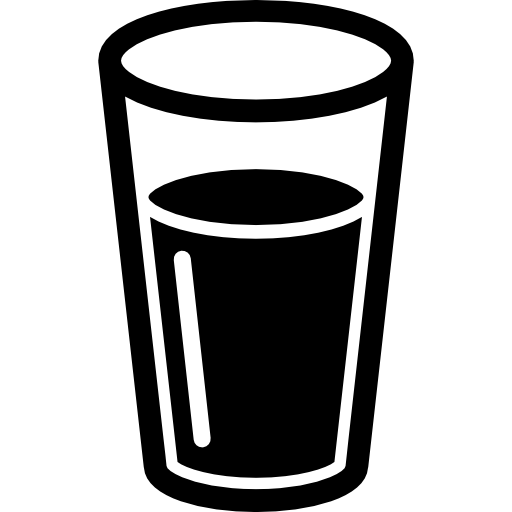 verre avec boisson noire  Icône