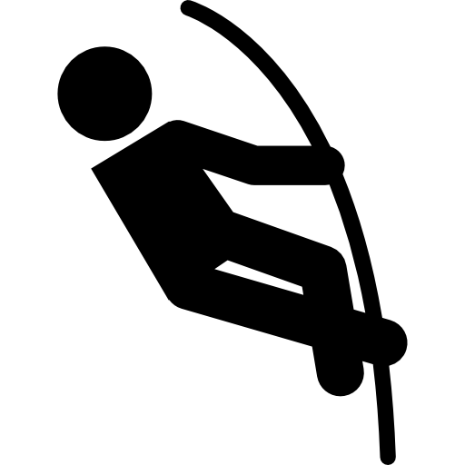 Jumping silhouette  icon