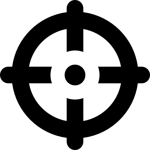 objetivo del juego de disparos  icono