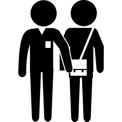 Преступник пытается украсть сумку у другого человека  иконка