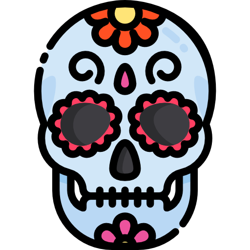 calavera mexicana Special Lineal color icono