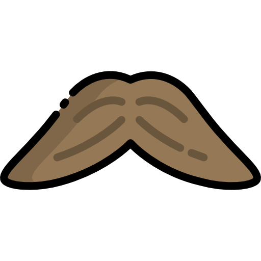 bigote Special Lineal color icono