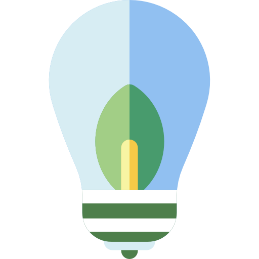 Light bulb Basic Rounded Flat icon