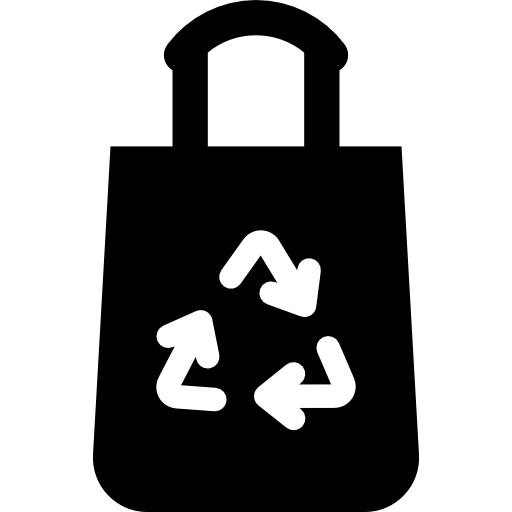 sacos de reciclagem Basic Rounded Filled Ícone