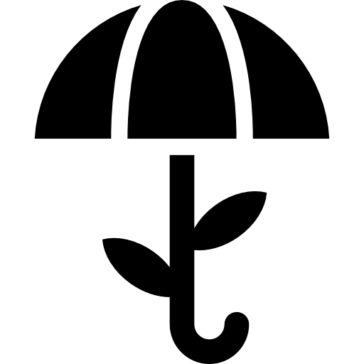 Umbrella Basic Rounded Filled icon