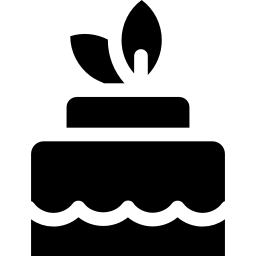 torta Basic Rounded Filled icona