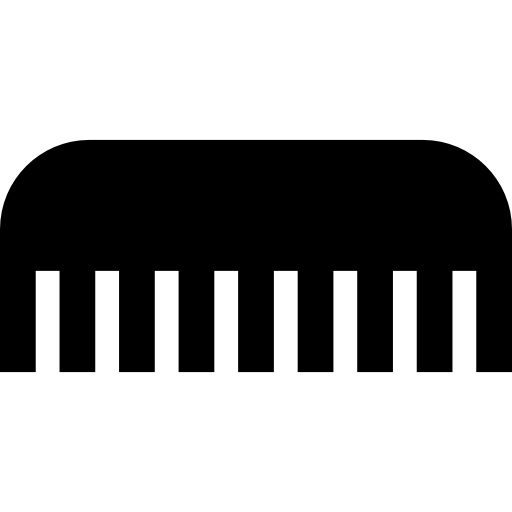 Comb Basic Straight Filled icon