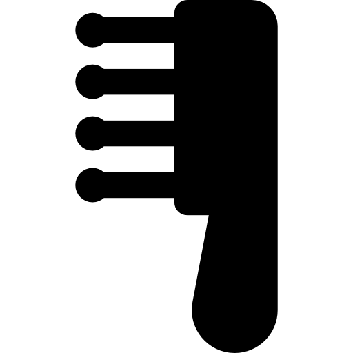 Hair brush Basic Straight Filled icon
