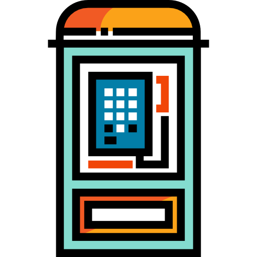 Phone booth Detailed Straight Lineal color icon