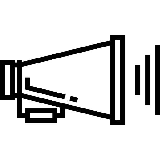 megafono Detailed Straight Lineal icona