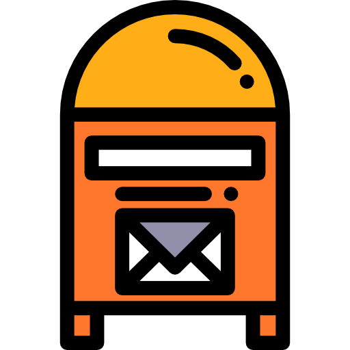 メールボックス Detailed Rounded Lineal color icon