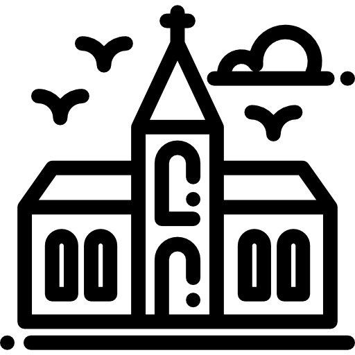 教会 Detailed Rounded Lineal icon