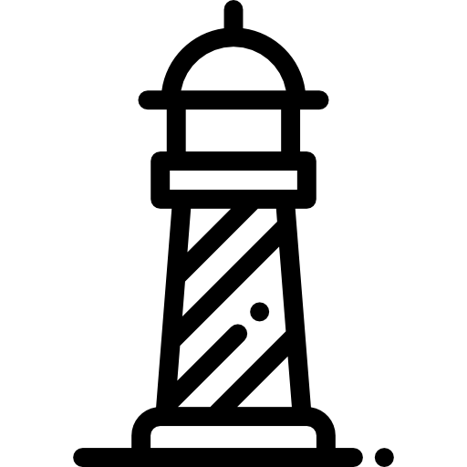 phare Detailed Rounded Lineal Icône