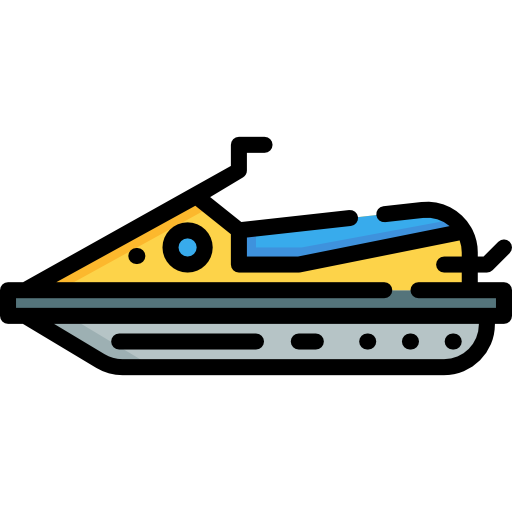 jet ski Special Lineal color icon