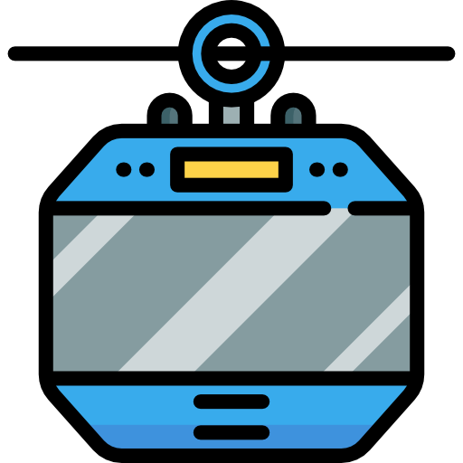 Cable car Special Lineal color icon