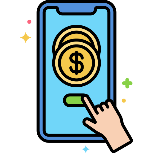 Online payment Flaticons Lineal Color icon