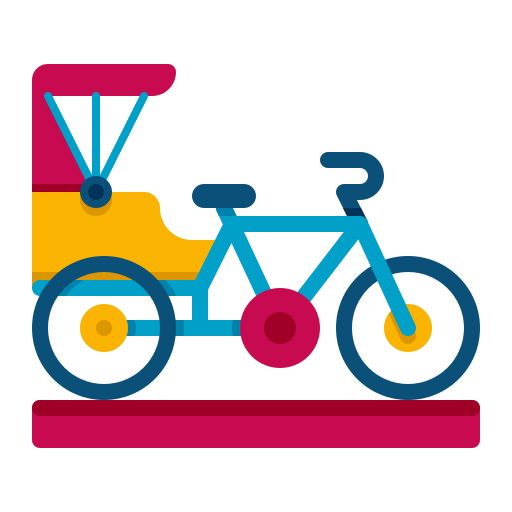 ciclo rickshaw Flaticons Flat icono
