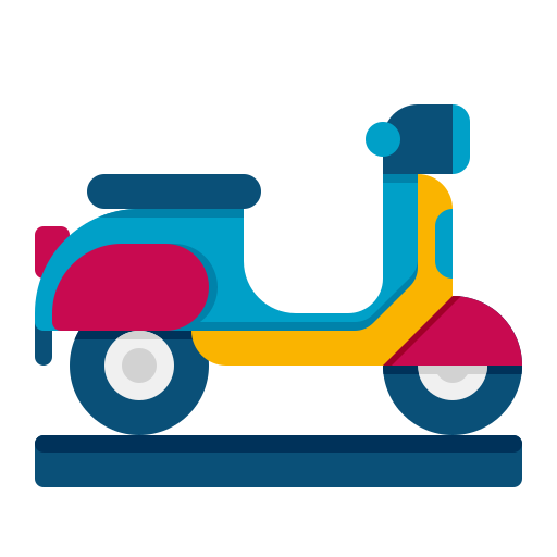 scooter Flaticons Flat icoon