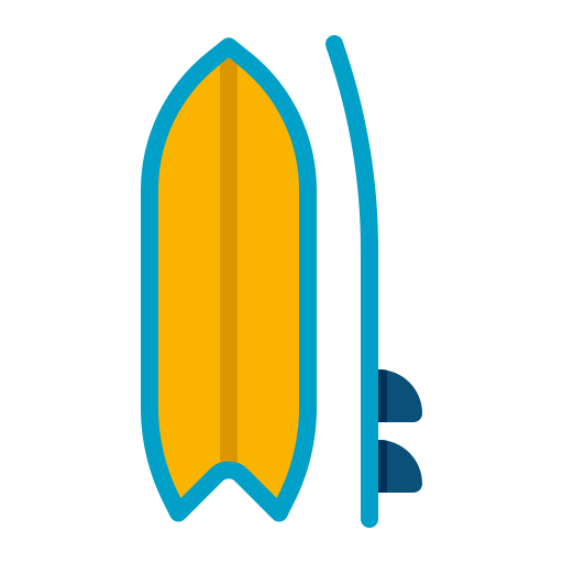 deska surfingowa Flaticons Flat ikona