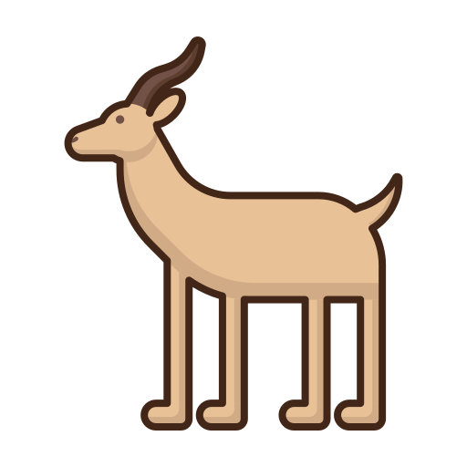 antilope Flaticons Lineal Color icono