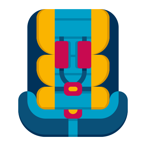 Автомобильное кресло Flaticons Flat иконка