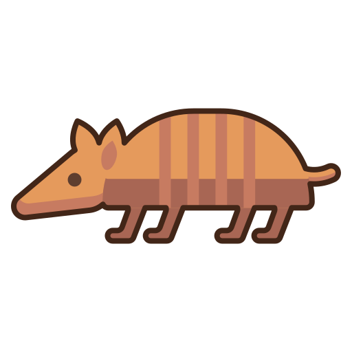 Armadillo Flaticons Lineal Color icon