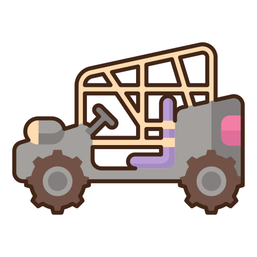 coche buggy Flaticons Lineal Color icono